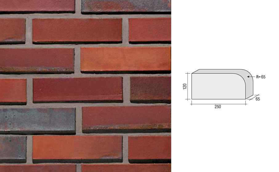 Кирпич клинкерный полнотелый LHL Klinkier i AKA (CRH) CLASSIC QW1 (KSZ 11) гладкий, 250*120*65 мм