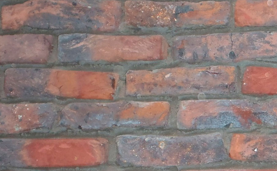 Кирпич облицовочный ручной формовки Terca Ringoven Getrokken Paarsblauw (50mm BUCKINGHAM RED), 208*98*48 мм