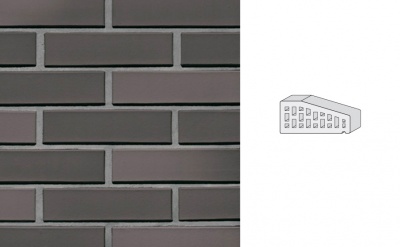 Кирпич клинкерный пустотелый LHL Klinkier i AKA (CRH) TYBET CIENIOWANY фасонный P-1 PERFOROWANA, 250*120*65 мм