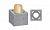 Основание одноходового дымохода SCHIEDEL UNI 3 пм, D 20, подключение 45 град., без вент. канала