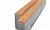 Тротуарный бордюр BRAER БР100.20.8 Color Mix тип 17, 1000*80*200 мм