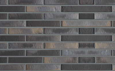 Кирпич клинкерный пустотелый Roben Chelsea basalt-bunt, 240*115*71 мм