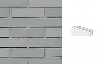 Кирпич клинкерный полнотелый LHL Klinkier i AKA (CRH) SYRIUSZ CIENIOWANY фасонный P-1, 250*120*65 мм