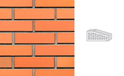 Кирпич клинкерный пустотелый LHL Klinkier i AKA (CRH) OCHRA фасонный QW1, 250*120*65 мм