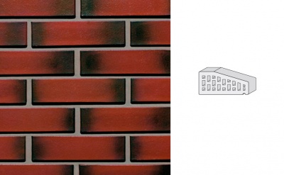 Кирпич клинкерный пустотелый LHL Klinkier i AKA (CRH) ETNA фасонный P-1 PERFOROWANA, 250*120*65 мм