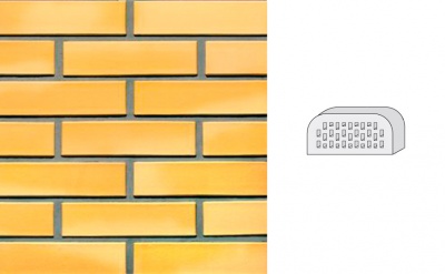 Кирпич клинкерный пустотелый LHL Klinkier i AKA (CRH) SAHARA CIENIOWANY фасонный QW2, 250*120*65 мм