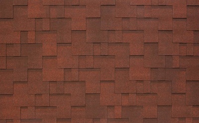 Гибкая черепица TEGOLA NOBIL TILE Акцент темно-красный