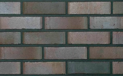 Кирпич клинкерный полнотелый Roben Accum blau-braun гладкий, 210*100*52 мм