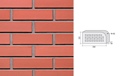 Кирпич клинкерный пустотелый LHL Klinkier i AKA (CRH) ALFA фасонный QW1, 250*120*65 мм