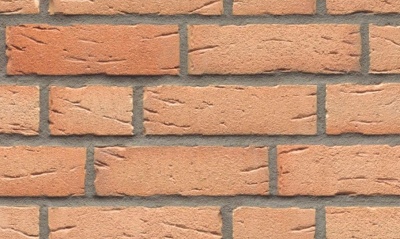 Кирпич клинкерный пустотелый Feldhaus Klinker K696 crema duna рельефный, 215*102*65 мм