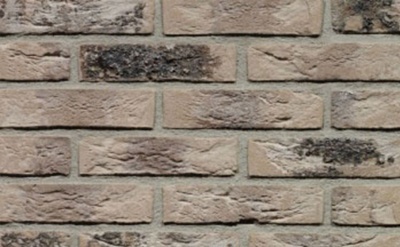 Кирпич облицовочный ручной формовки Terca Grijs Genuanceerd Gesinterd (50mm THORN GRIJS GESINTERD WF), 210*100*50 мм