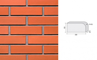 Кирпич клинкерный полнотелый LHL Klinkier i AKA (CRH) KALAHARI фасонный QW1, 250*120*65 мм