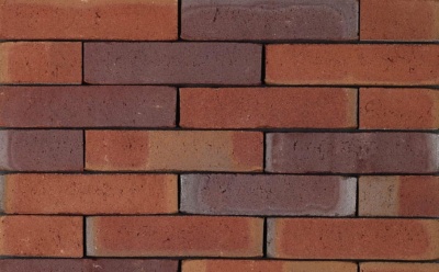 Кирпич облицовочный ручной формовки Terca Passiebloem (50mm Ashley Red Multi), 210*100*50 мм