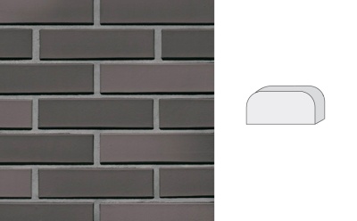 Кирпич клинкерный полнотелый LHL Klinkier i AKA (CRH) TYBET CIENIOWANY фасонный QW2, 250*120*65 мм