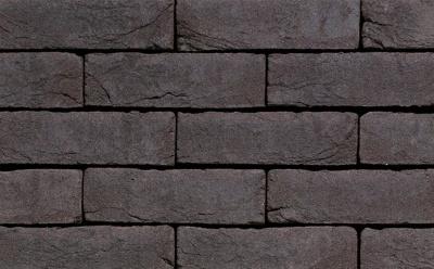 Кирпич облицовочный ручной формовки Terca Agora Grafietzwart (WF ECO Graphite Black), 210*65*50 мм