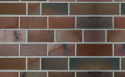 Кирпич клинкерный полнотелый Roben Accum schmelz blau-braun гладкий, 240*115*71 мм