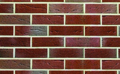 Кирпич клинкерный пустотелый ABC 0559 Teklenburg bunt-geflammt handform-besandelt  с песком, 240*90*71 мм